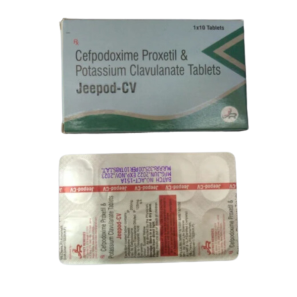 Jeepod CV – Cefpodoxime Proxetil Potassium Clavulanate Tablet